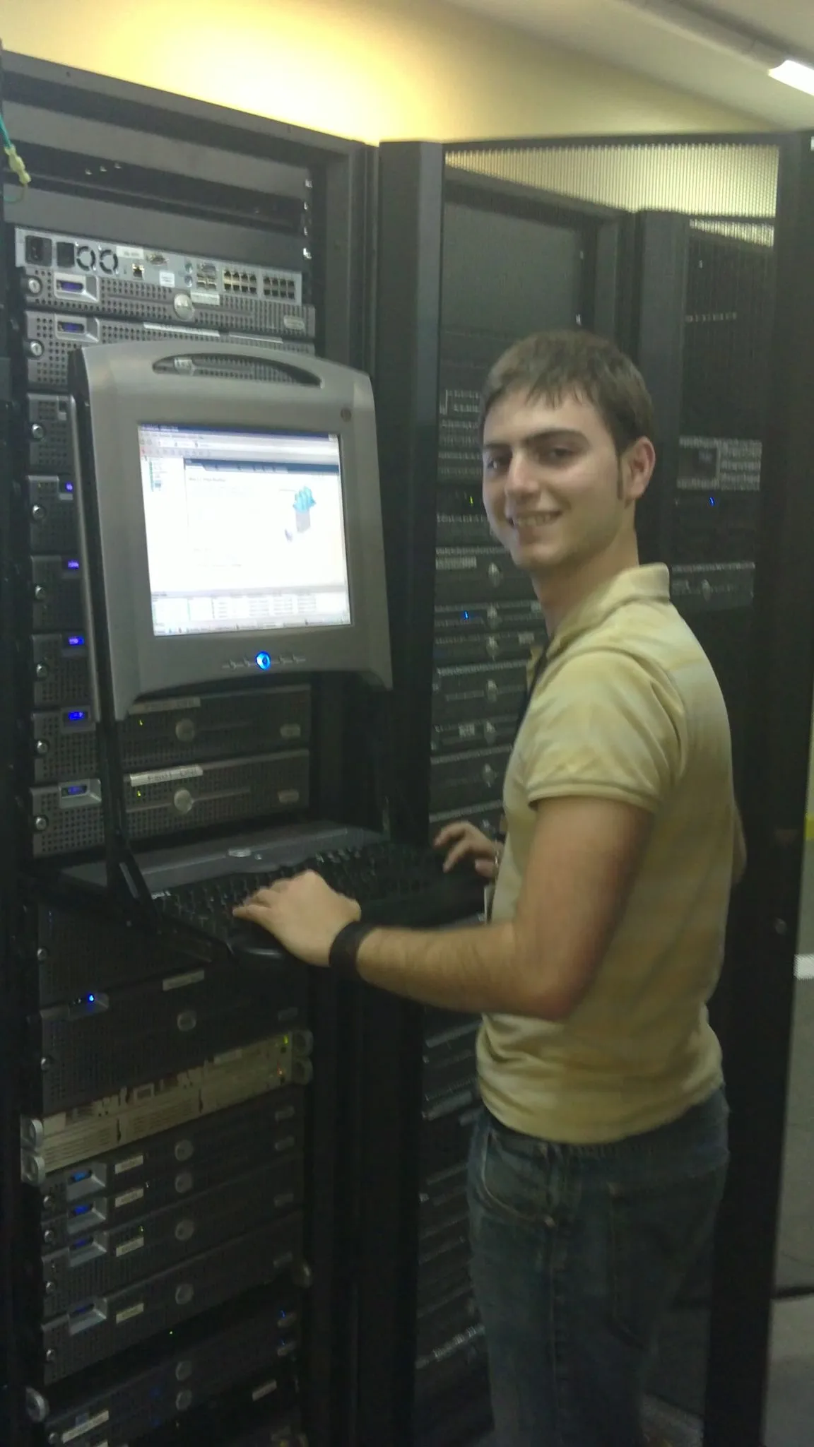 Alberto Aznar en 2010, su primer trabajo